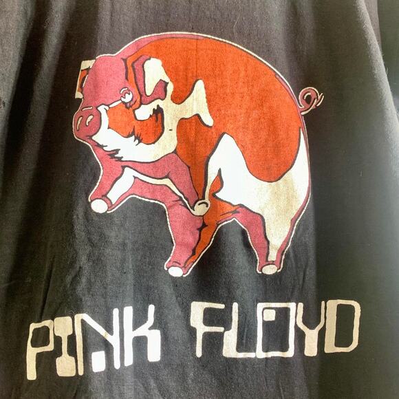 1977 PINK FLOYD Animals Tour double sided single stitch graphic tee shirt M Pig - Picture 1 of 7
